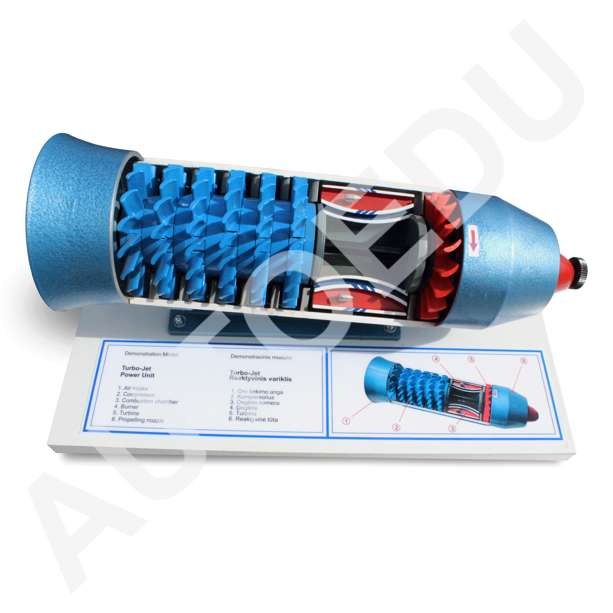 Turbo Jet Engine Cutaway Educational Trainer AE39211M