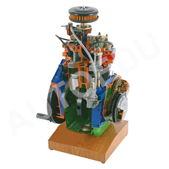 2 cylinders petrol (gasoline) engine cutaway Educational Trainer AE35230