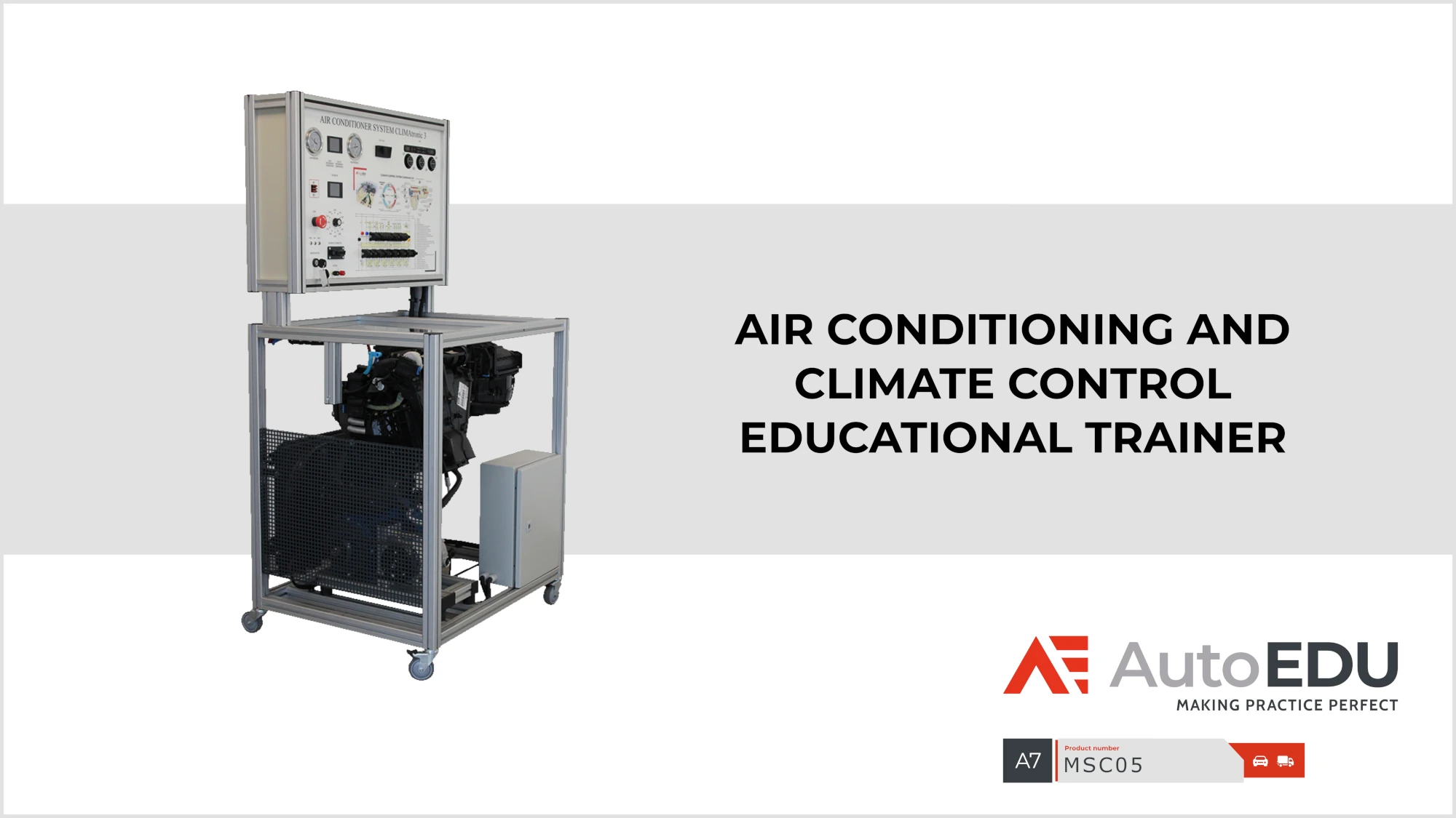 New air conditioning and climate control educational trainer MSC05